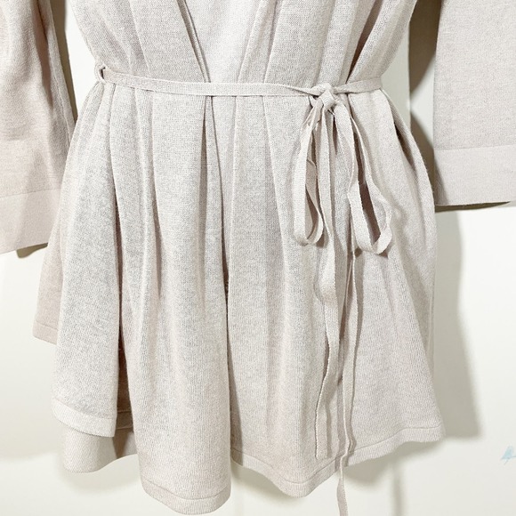 Anagram 2 Piece Belted Cardigan Sweater & Tank Beige Tan Women's Size XS - Picture 5 of 12